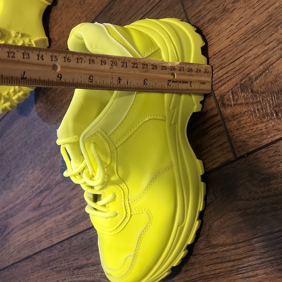 Chunky Lug Neon Sneakers - Picture 15 of 16